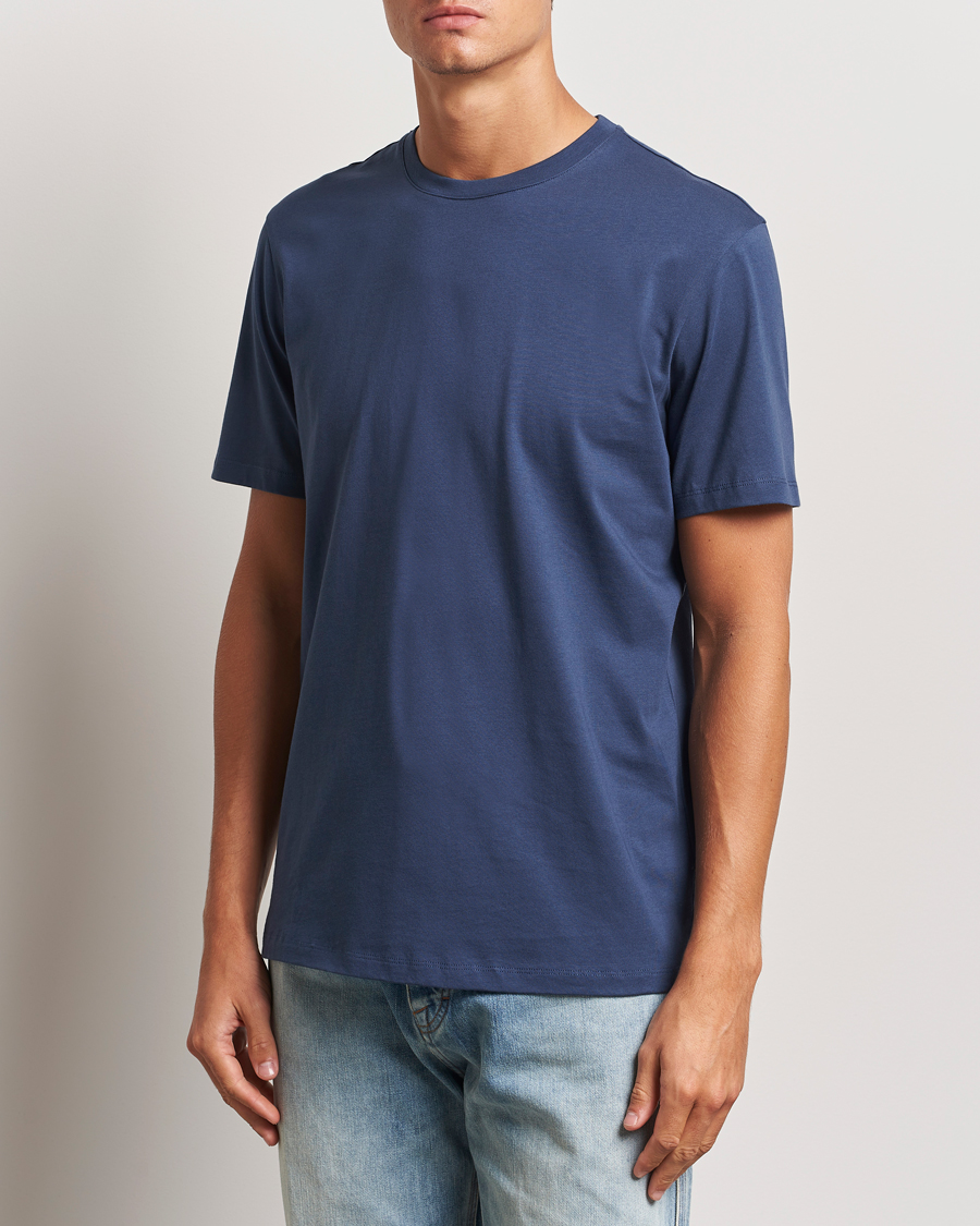 Heren | Business & Beyond | A Day\'s March | Midweight T-Shirt Brewers Blue