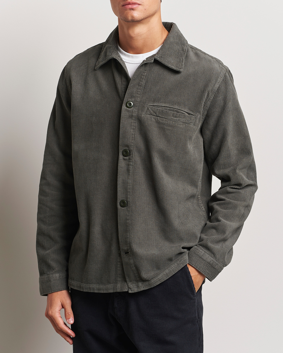 Heren |  | A Day\'s March | Telford Corduroy Overshirt Olive