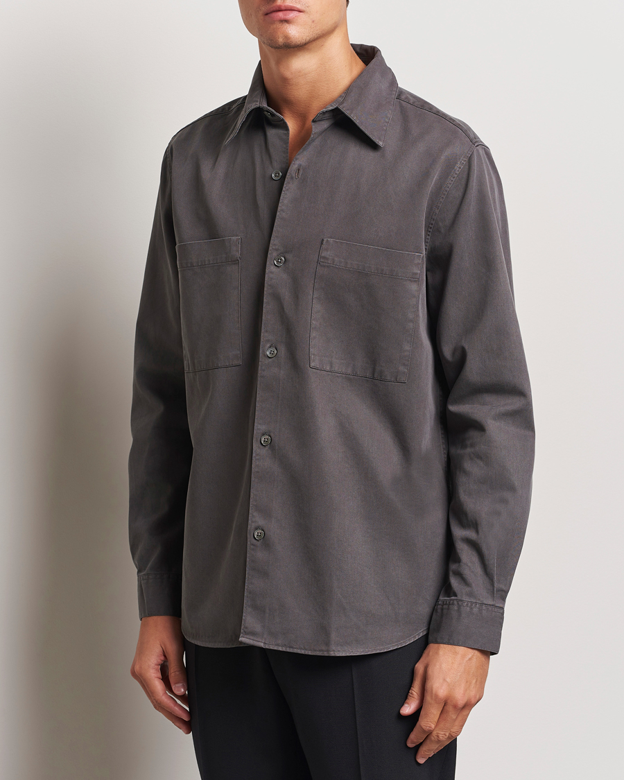 Heren |  | A Day\'s March | Farleigh Lyocell Shirt Dark Grey