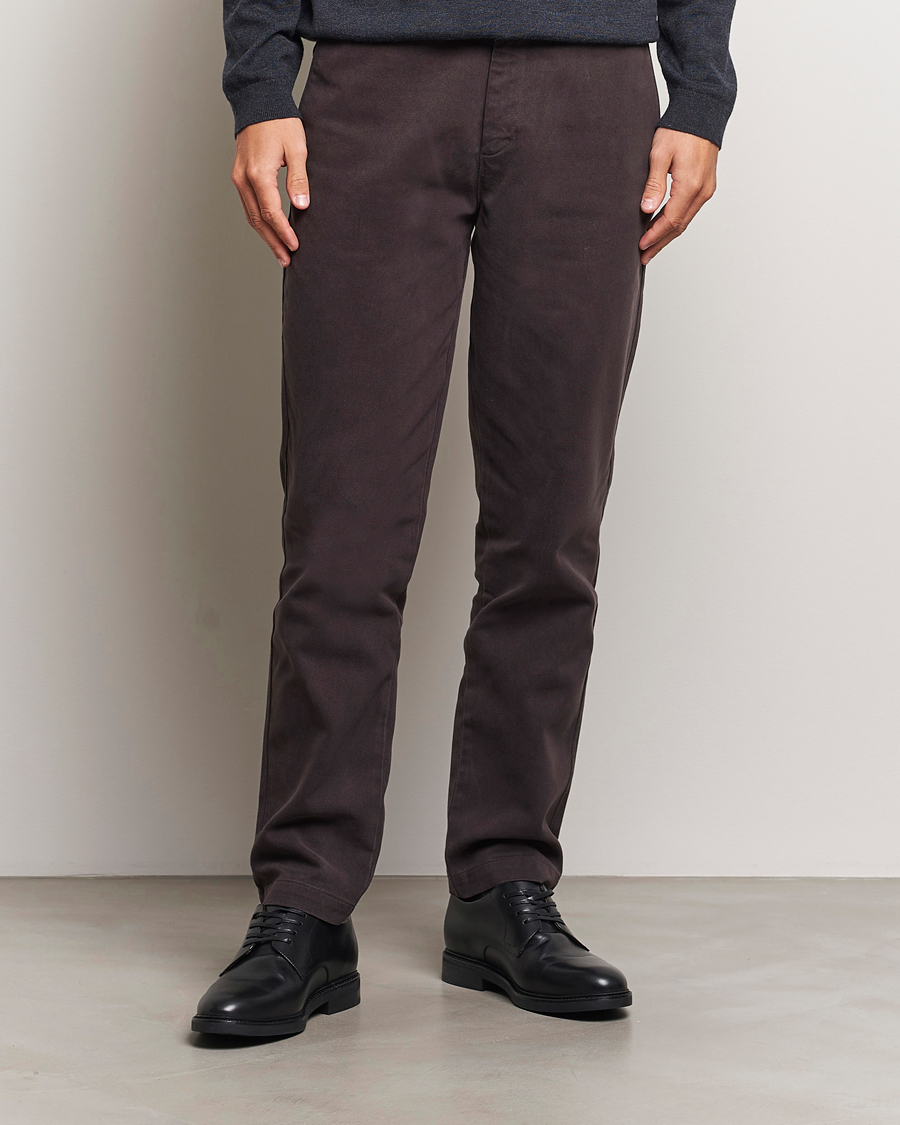 Heren |  | A Day\'s March | Miller Cotton Lyocell Trousers Chocolate