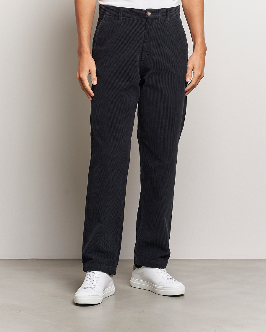 Heren | Corduroy broeken | A Day\'s March | Redwood Corduroy Trousers Black