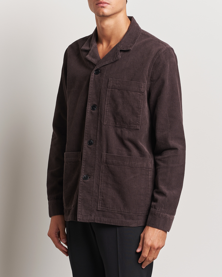 Heren |  | A Day\'s March | Banagher Corduroy Overshirt Chocolate