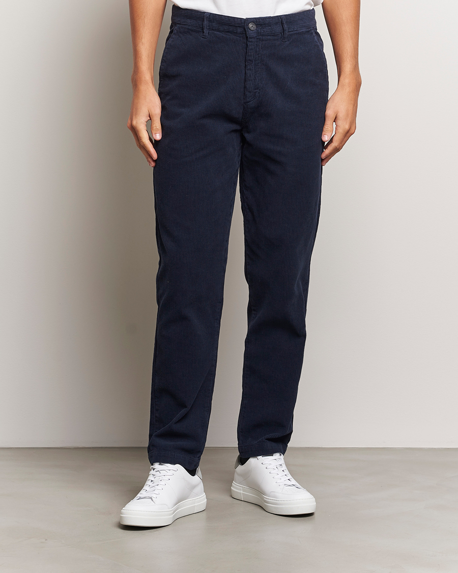 Heren | Corduroy broeken | A Day\'s March | Miller Corduroy Trousers Navy