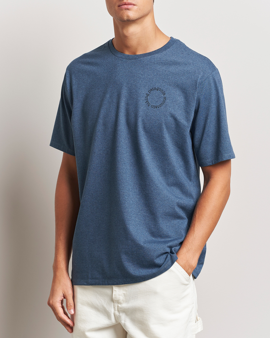 Heren |  | Patagonia | Spoke Stencil Responsibili T-Shirt Utility Blue