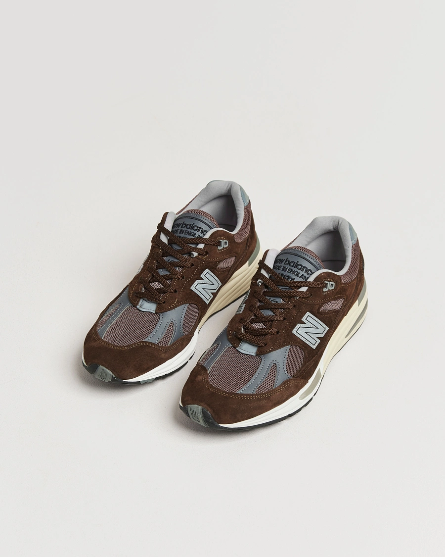 Heren | Suède schoenen | New Balance Made In US & UK | New Balance Made In UK U991V2 Sneakers Brown