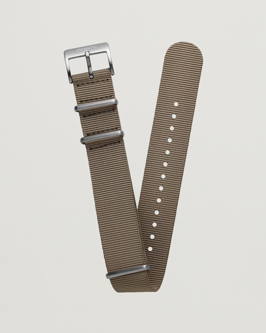 Heren | UNIMATIC Nylon Nato Steel 22m Strap Sand | UNIMATIC | Nylon Nato Steel 22m Strap Sand