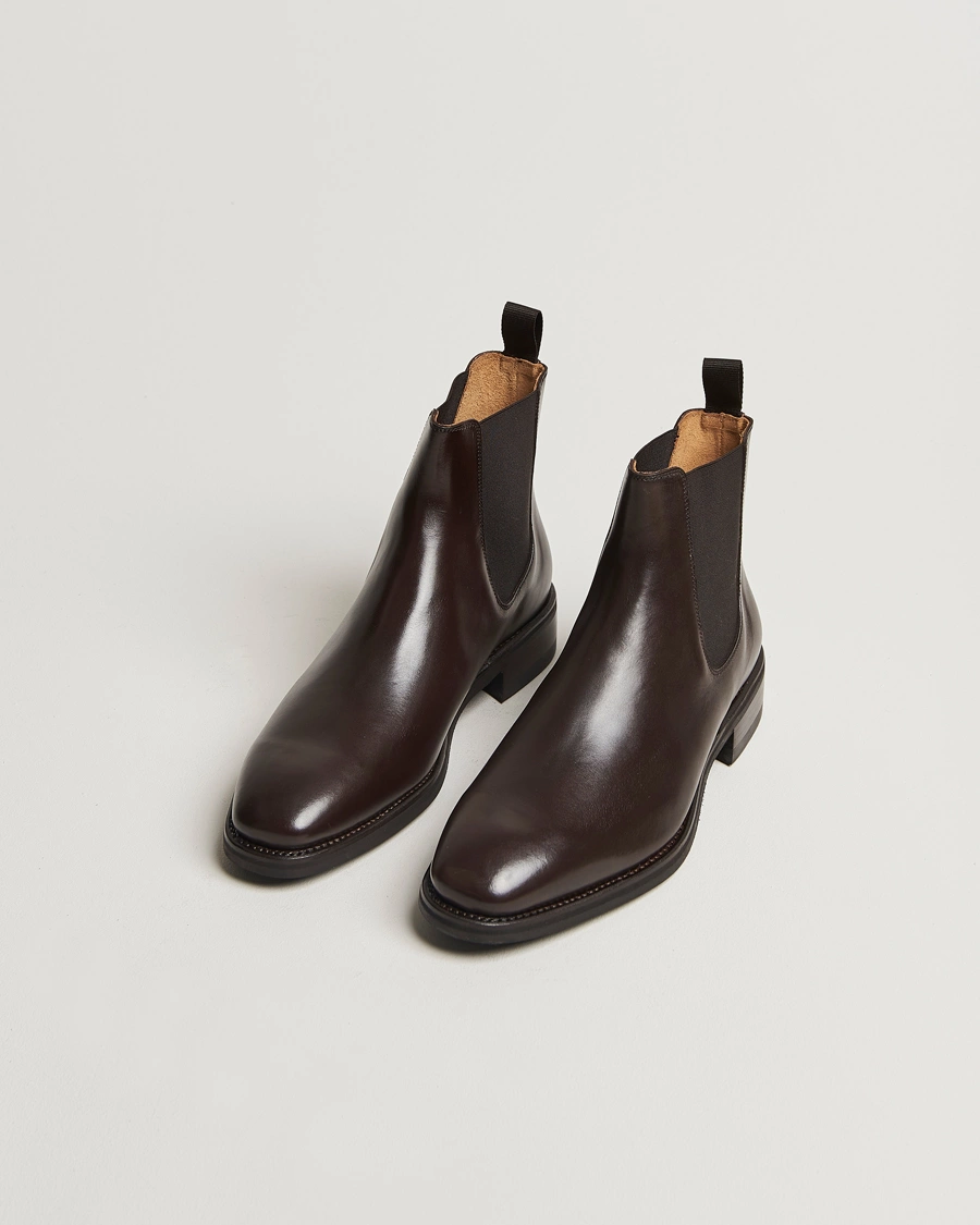 Heren |  | Oscar Jacobson | Chelsea Boots Dark Mud Brown