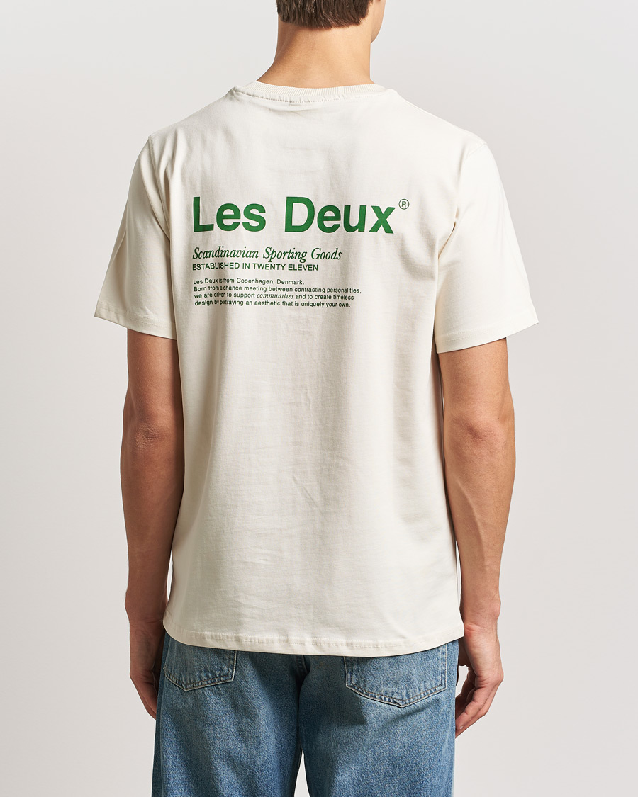 Heren | T-shirts | LES DEUX | Brody Printed T-shirt 2.0 Ivory