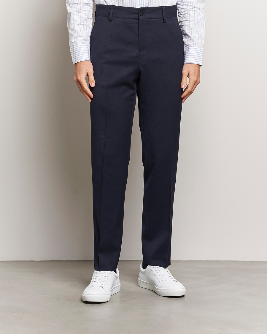 Heren |  | Filippa K | Tailored Drawstring Trousers Navy