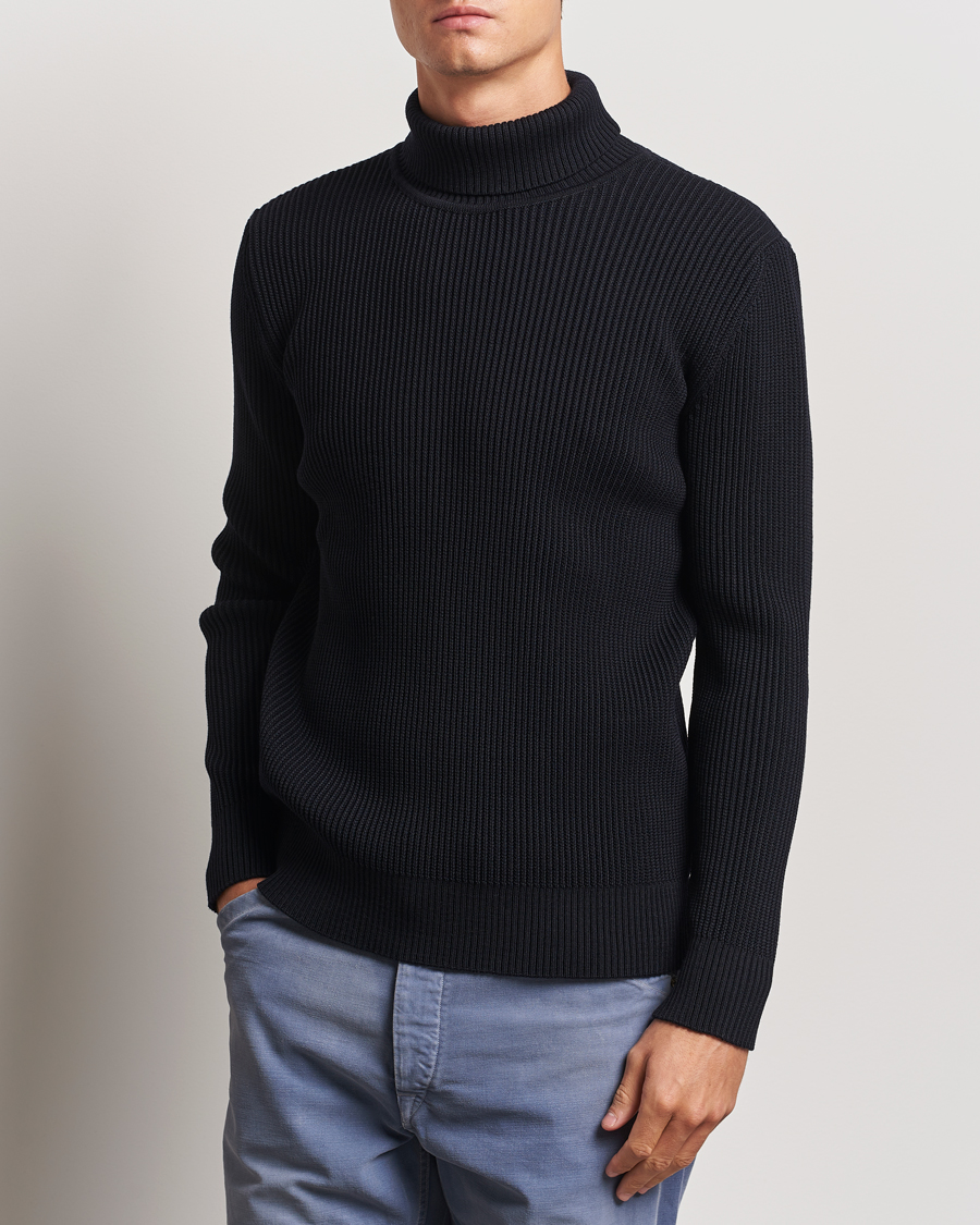 Heren |  | S.N.S. Herning | Fender Wool Rollneck Sweater Navy Blue