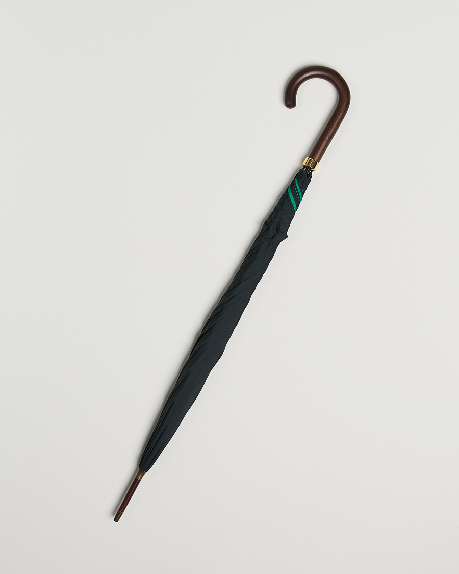 Heren | Paraplu's | Fox Umbrellas | Hardwood Umbrella Black/Green