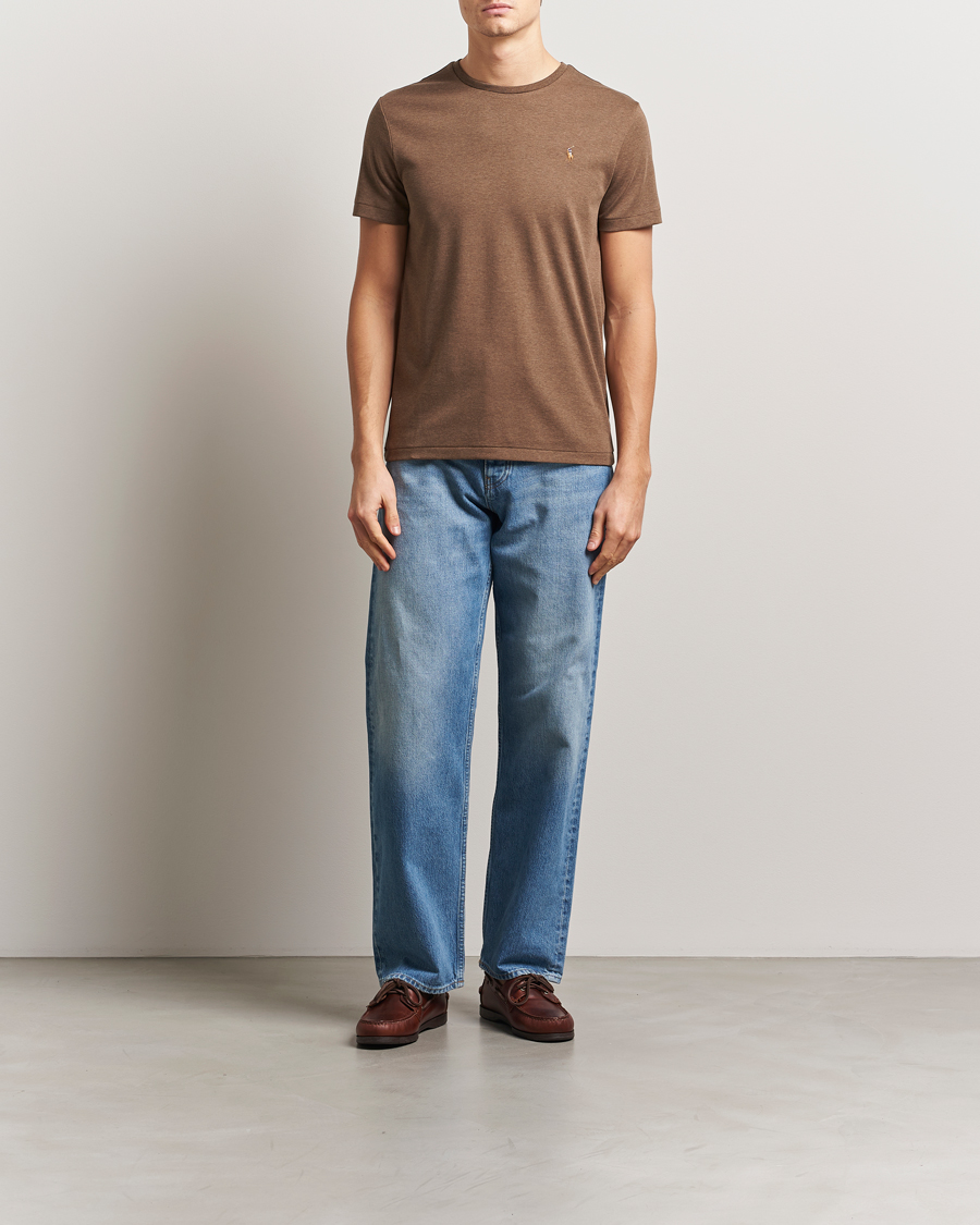 Heren | T-shirts | Polo Ralph Lauren | Luxury Pima Cotton Crew Neck T-Shirt Cedar Heather