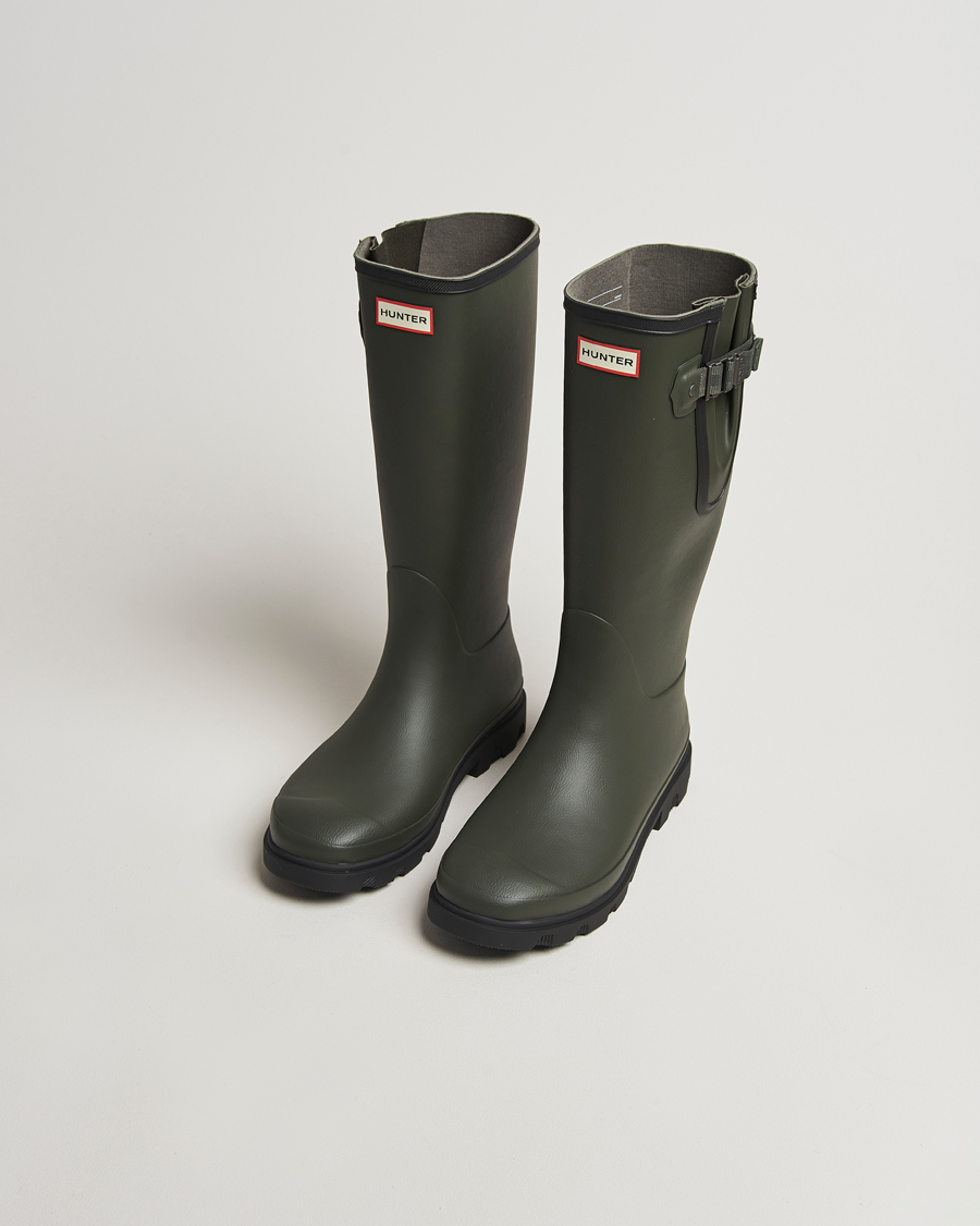 Heren | Overschoenen & Rubberlaarzen | Hunter Boots | Downpour Adjustable Boot Dark Olive