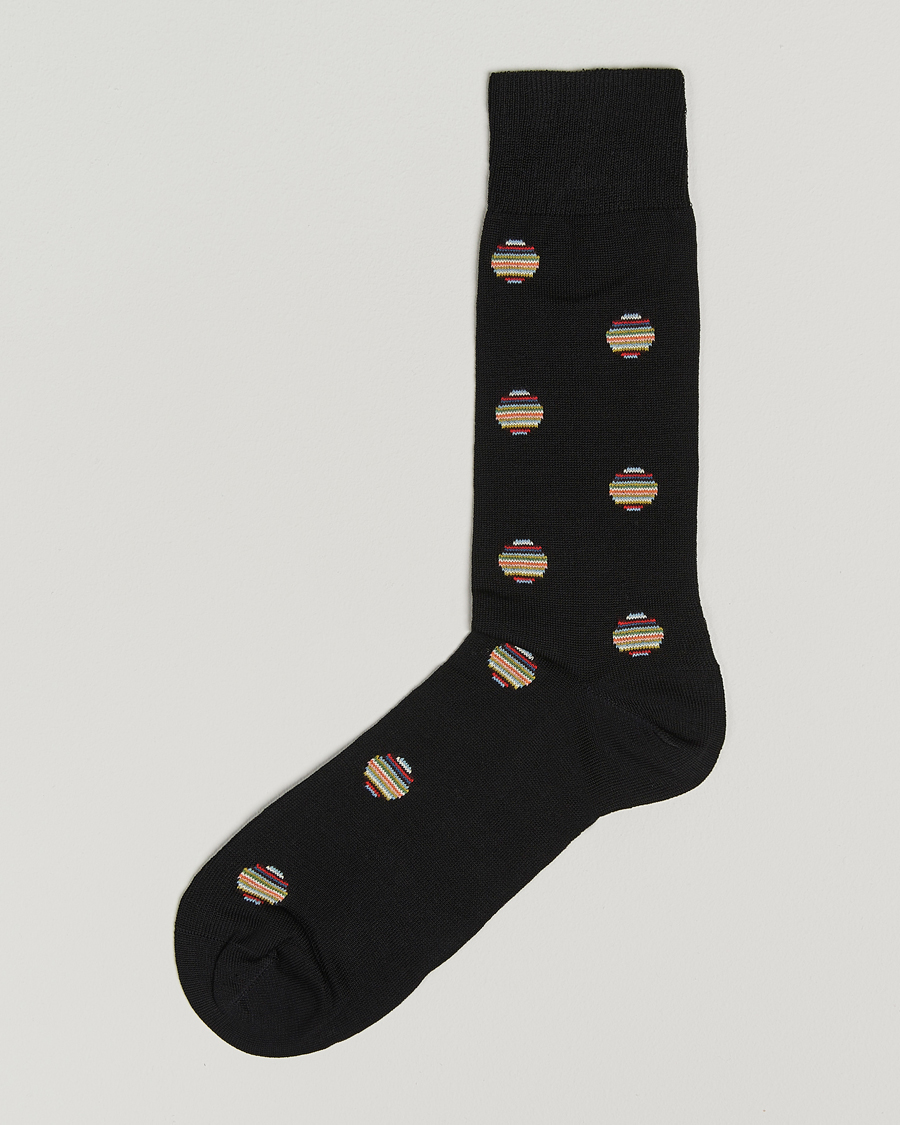 Heren | Ondergoed | Paul Smith | Signature Polka Sock Black