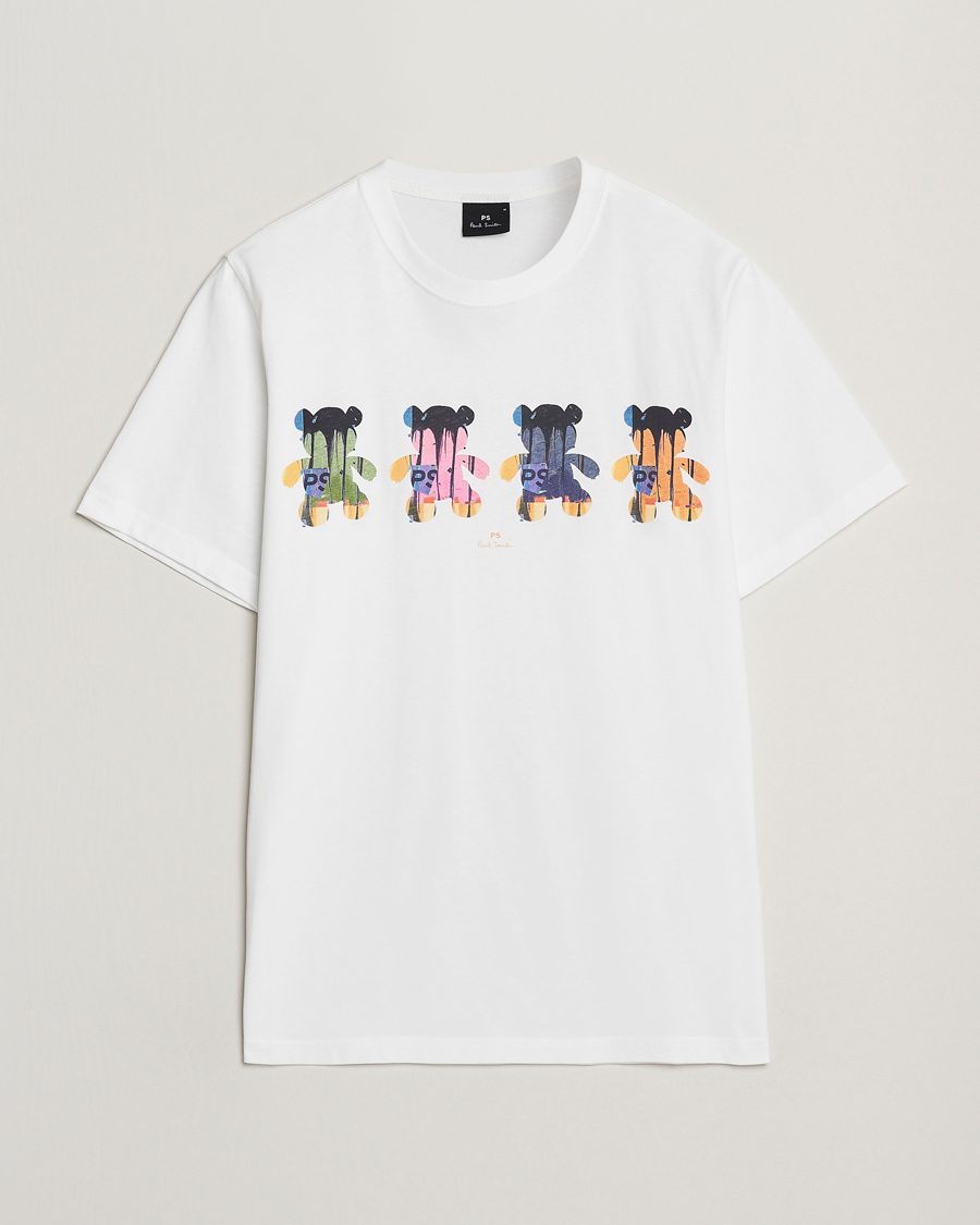 Heren | T-shirts | PS Paul Smith | Teddy Printed T-Shirt White