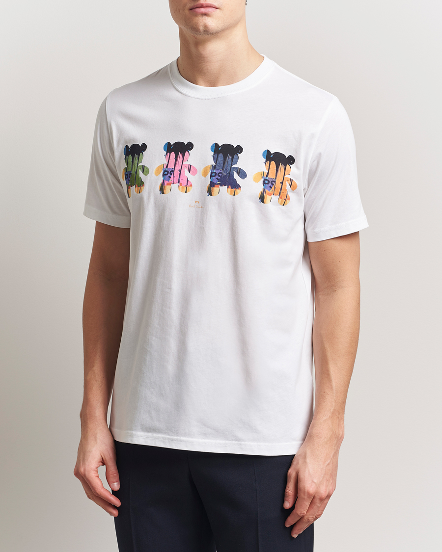 Heren | T-shirts | PS Paul Smith | Teddy Printed T-Shirt White