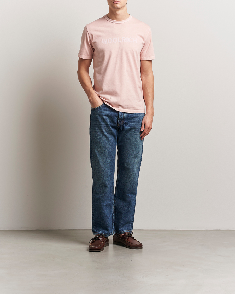 Heren | T-shirts | Woolrich | Light Garment Dyed T-Shirt Rose Smoke
