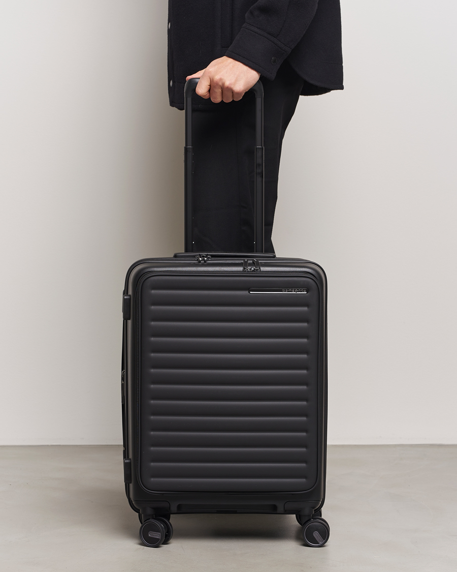Heren | Tassen | Samsonite | Restackd Spinner Easy Access Carry-On Black