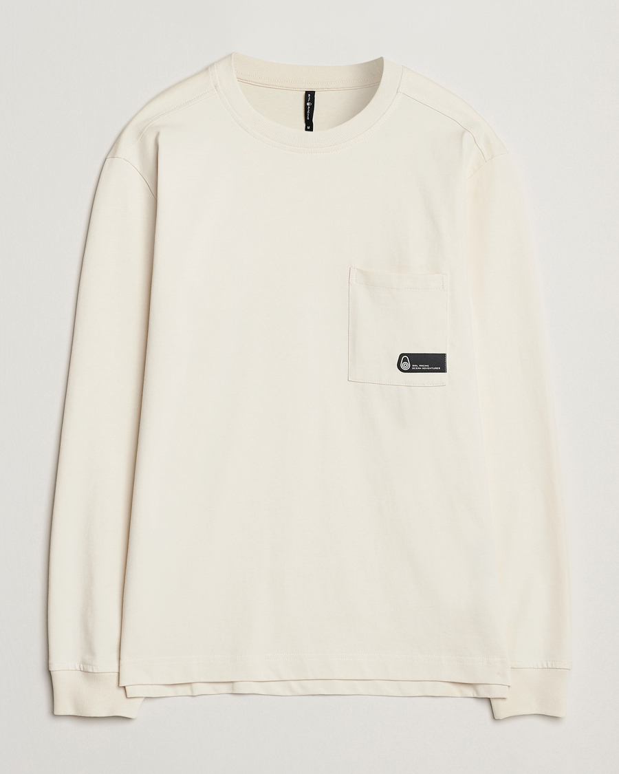 Heren | T-shirts | Sail Racing | Cyclone Heavy Cotton Long Sleeve T-Shirt Off White