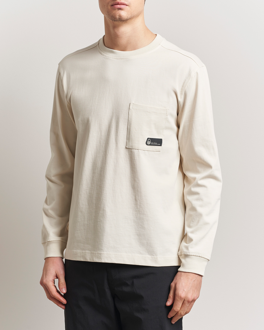 Heren | T-shirts | Sail Racing | Cyclone Heavy Cotton Long Sleeve T-Shirt Off White