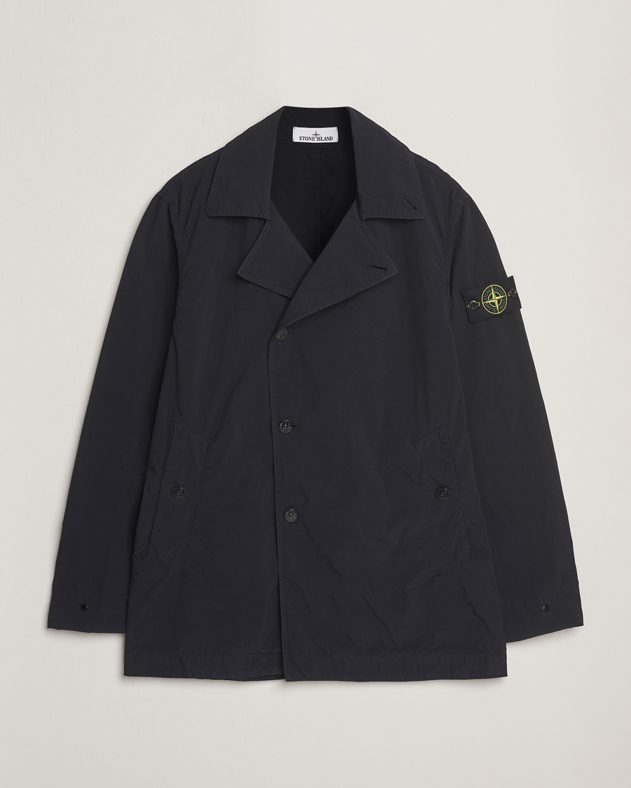 Heren | Jassen | Stone Island | Light Compact Touch Coat Navy Blue