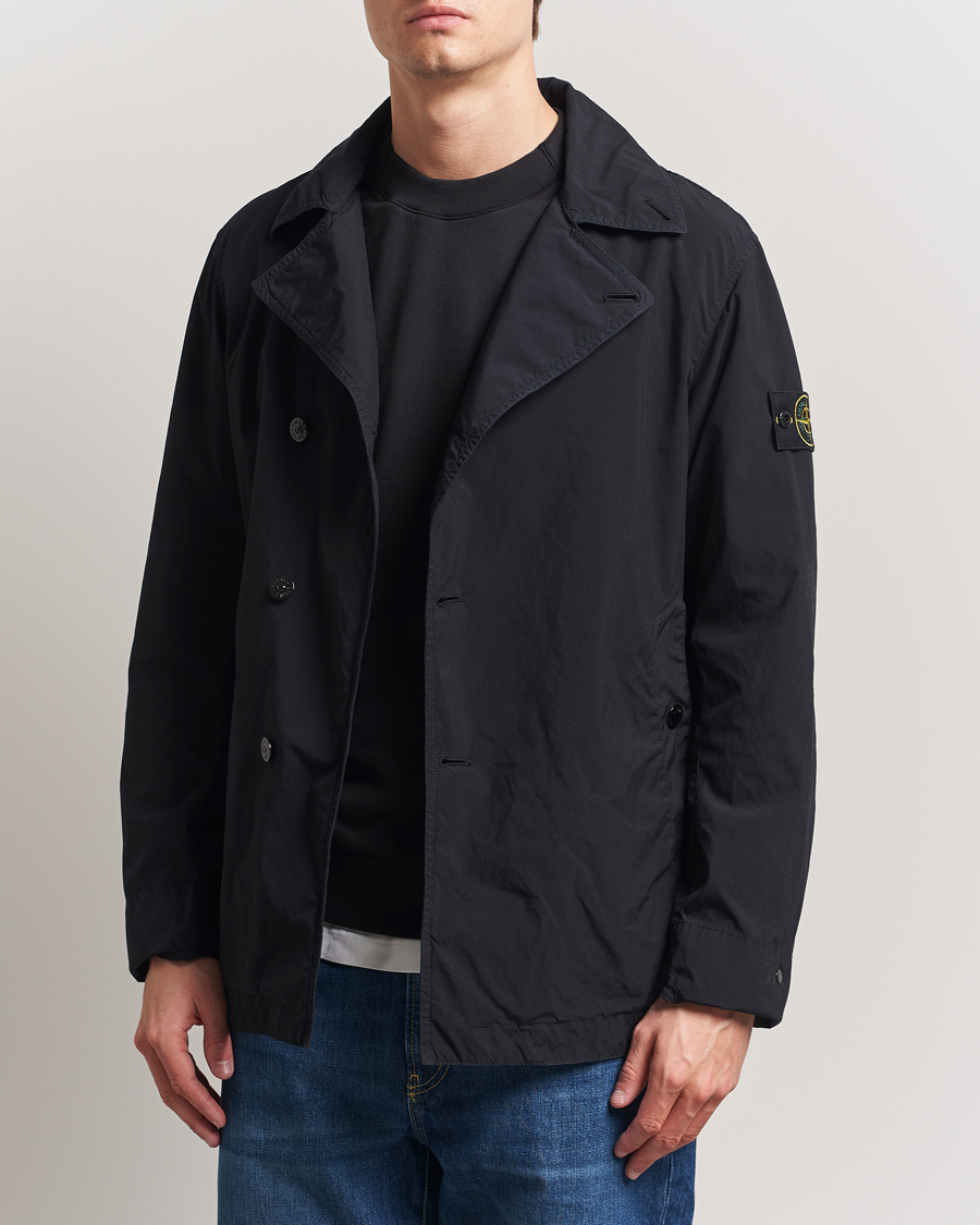 Heren | Jassen | Stone Island | Light Compact Touch Coat Navy Blue
