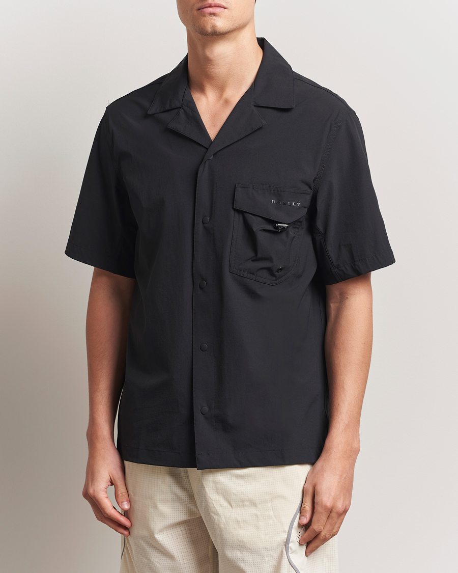 Heren | Overhemden | Oakley | Cuban Collar Short Sleeve Shirt Blackout
