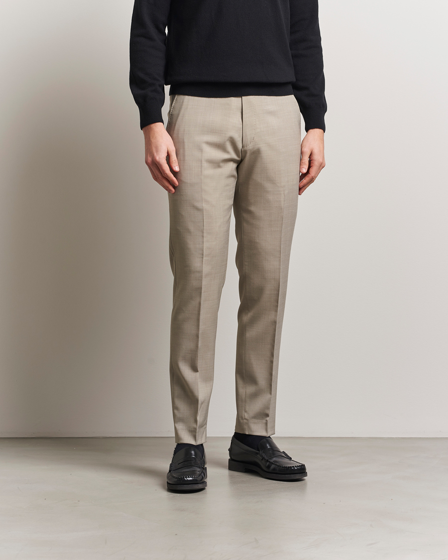 Heren | Broeken | Tiger of Sweden | Tenuta Wool Trousers Sand