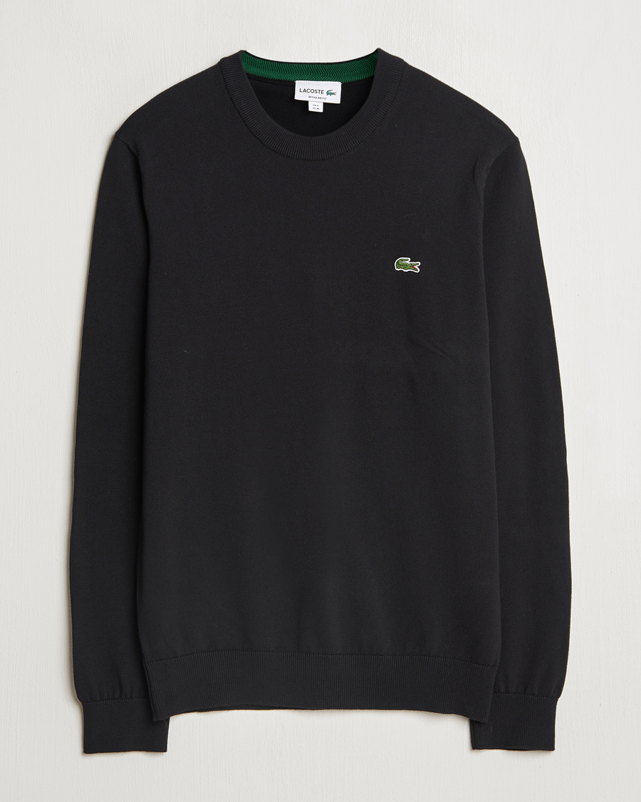 Heren | Truien | Lacoste | Cotton Knitted Sweater Black