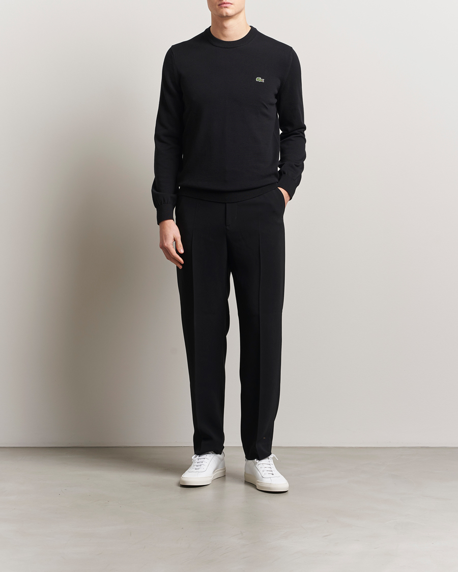 Heren | Truien | Lacoste | Cotton Knitted Sweater Black