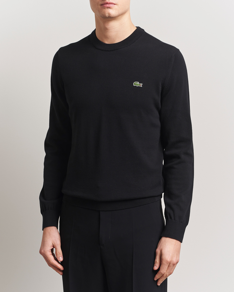 Heren | Truien | Lacoste | Cotton Knitted Sweater Black