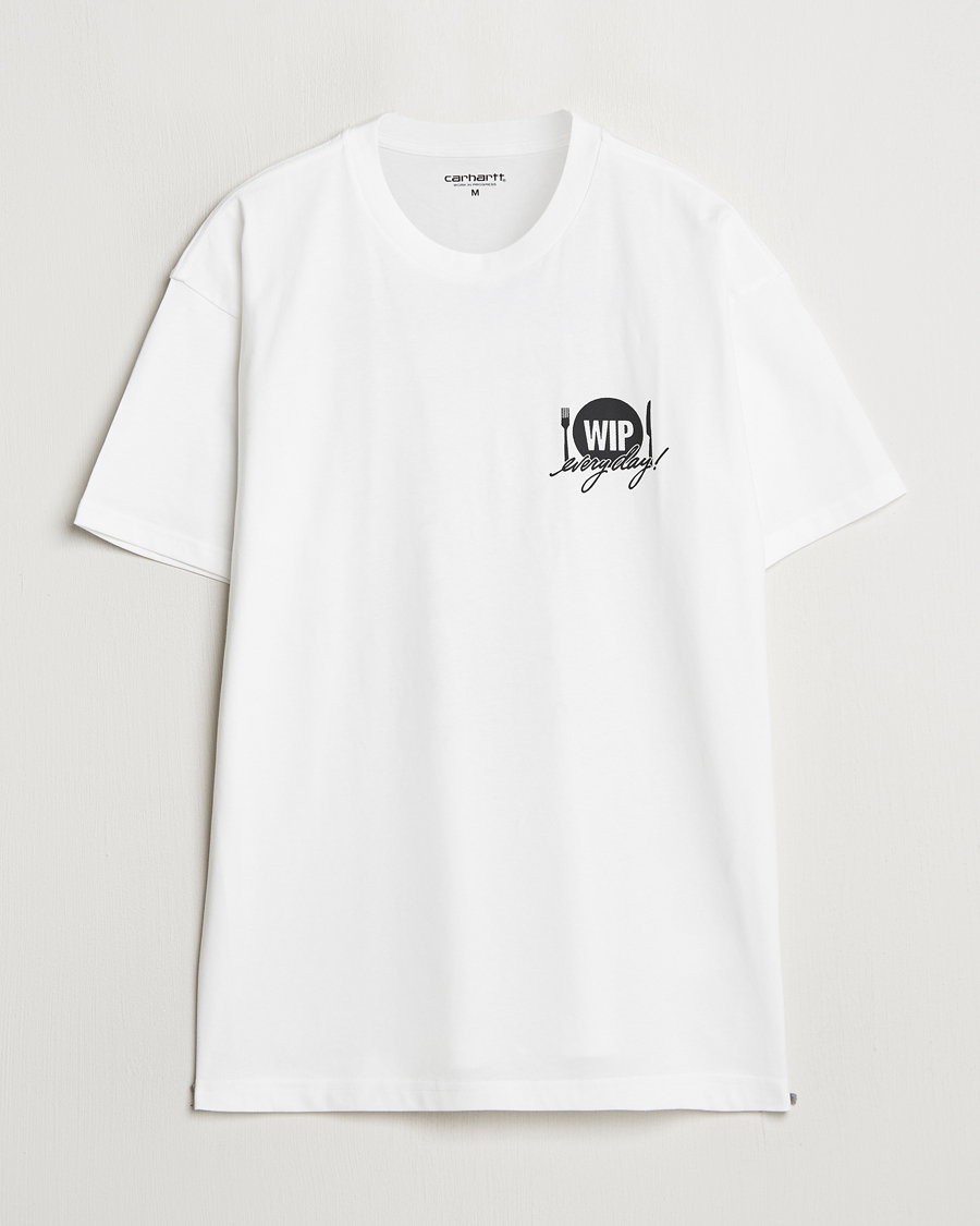 Heren | T-shirts | Carhartt WIP | Catalogue Back Print T-Shirt White