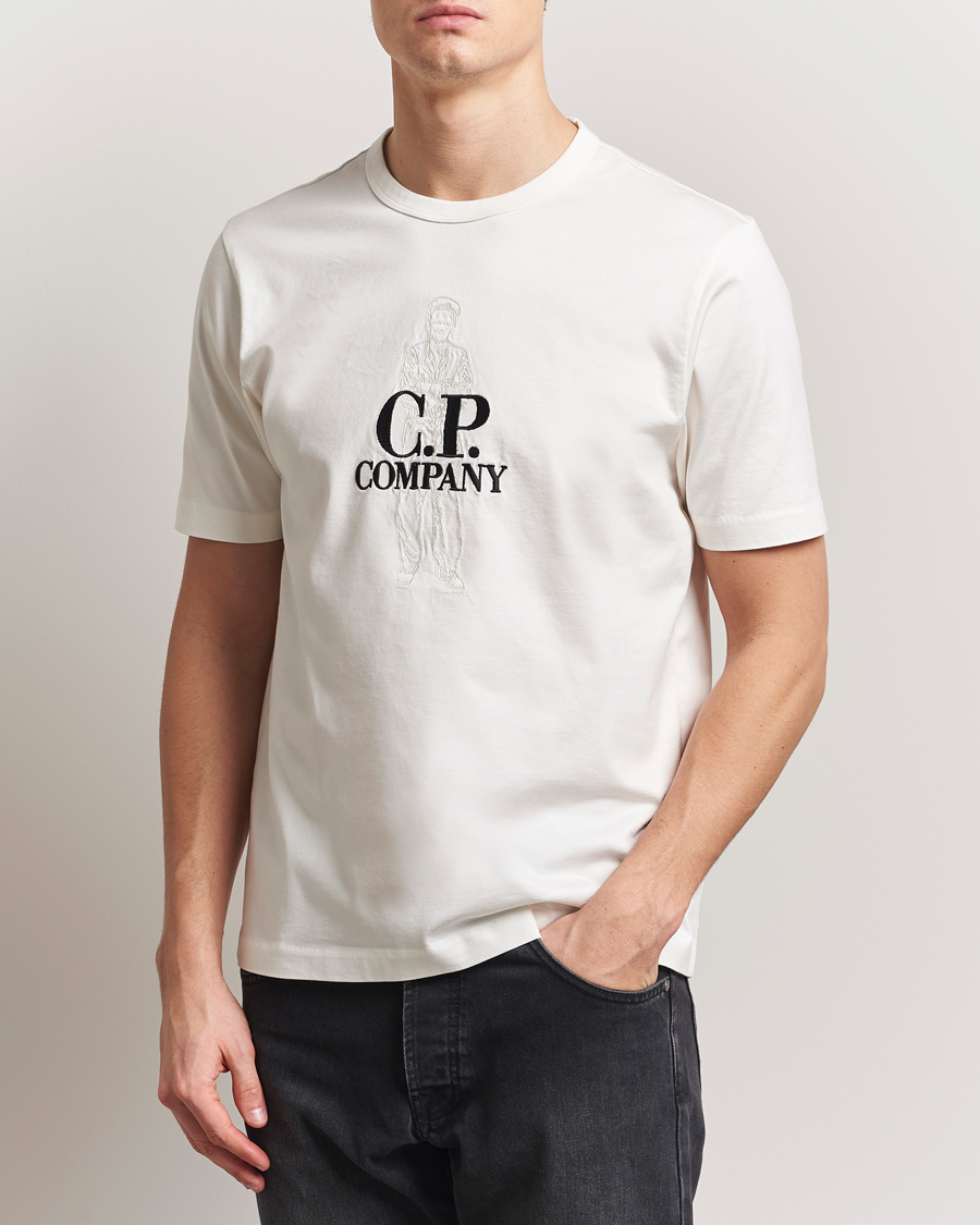 Heren | T-shirts | C.P. Company | Mercerized Heavy Cotton Back Logo T-Shirt White