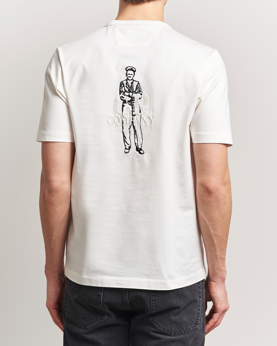 Heren | T-shirts | C.P. Company | Mercerized Heavy Cotton Back Logo T-Shirt White