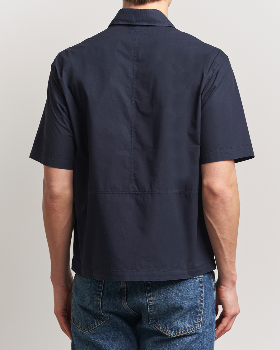 Heren | Overhemden | C.P. Company | Short Sleeve Popline Shirt Navy