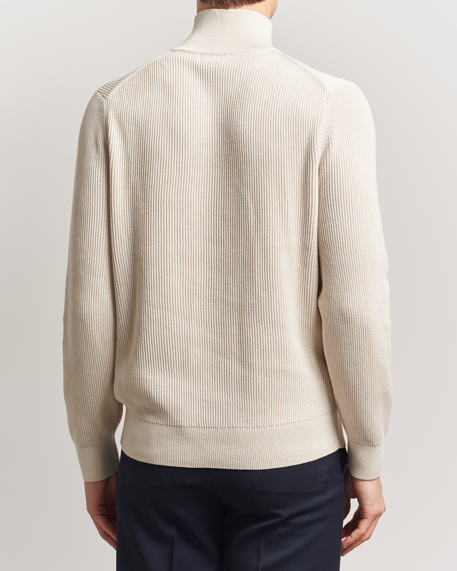 Heren | Truien | J.Lindeberg | Alex Knitted Half-Zip Moonbeam