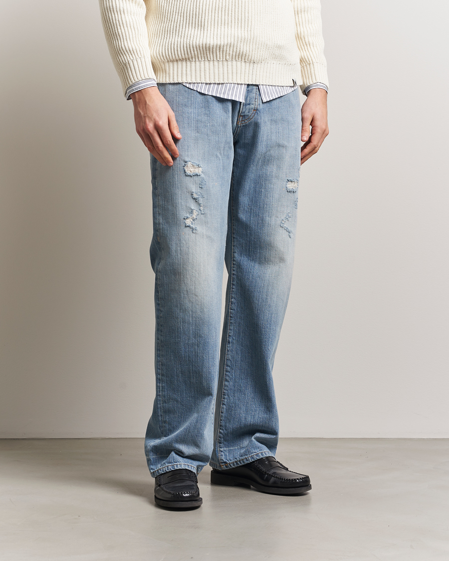 Heren | Jeans | Jeanerica | VM009 Vega Jeans Light Blue Righe