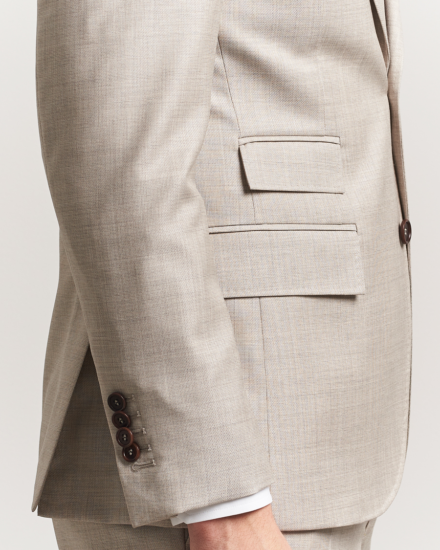 Heren | Blazers | Morris Heritage | Prestige Structured Suit Blazer Beige