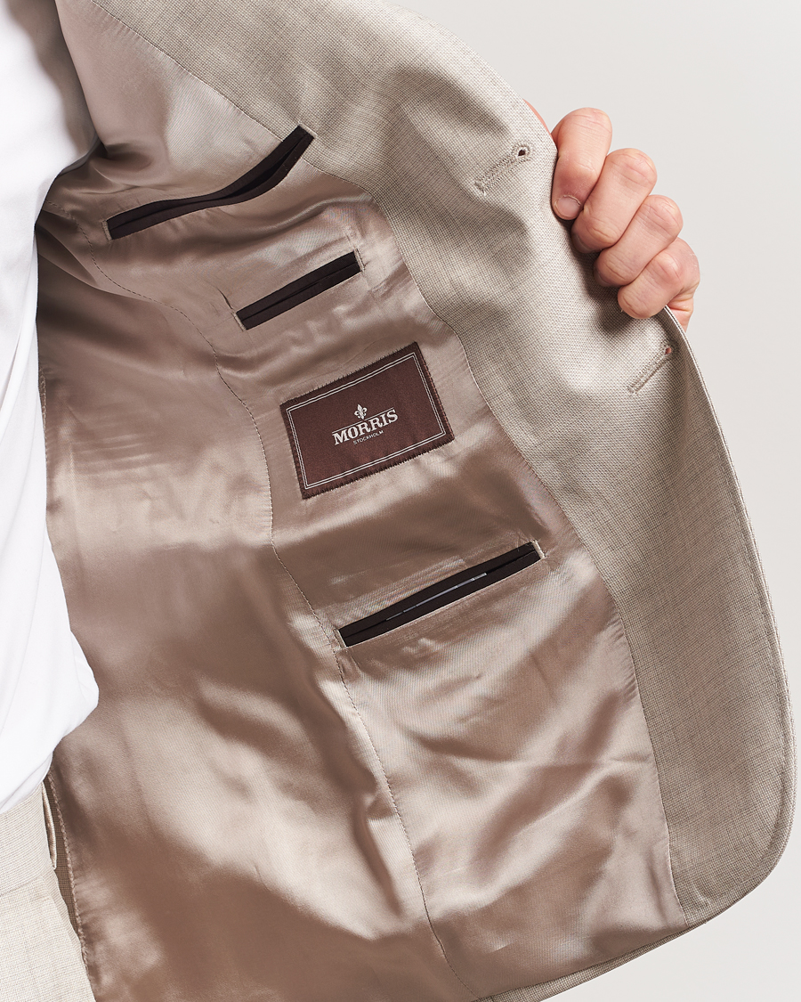 Heren | Blazers | Morris Heritage | Prestige Structured Suit Blazer Beige