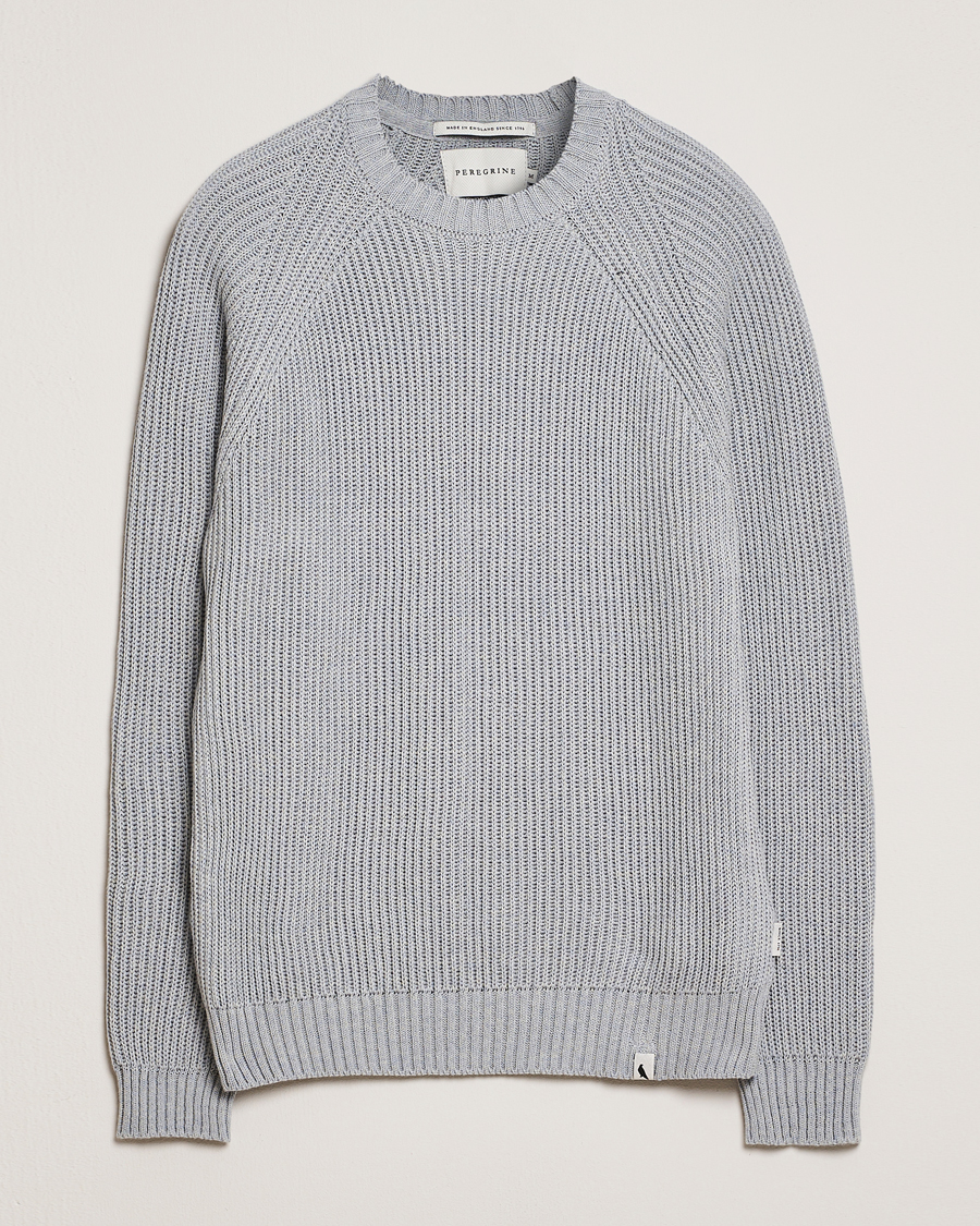 Heren | Truien | Peregrine | Harry Organic Cotton Sweater Washed Denim