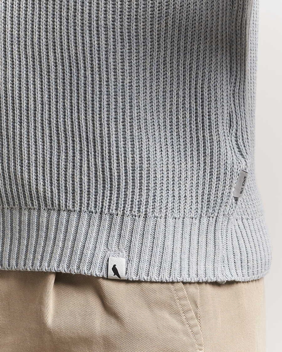 Heren | Truien | Peregrine | Harry Organic Cotton Sweater Washed Denim