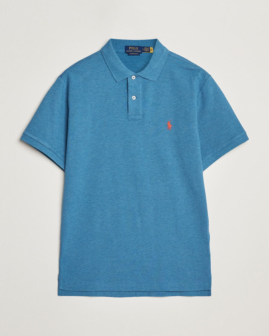 Heren | Polo's | Polo Ralph Lauren | Custom Slim Fit Polo Marine Heather