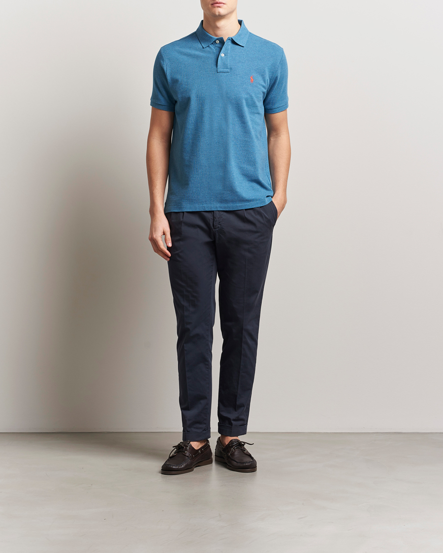 Heren | Polo's | Polo Ralph Lauren | Custom Slim Fit Polo Marine Heather
