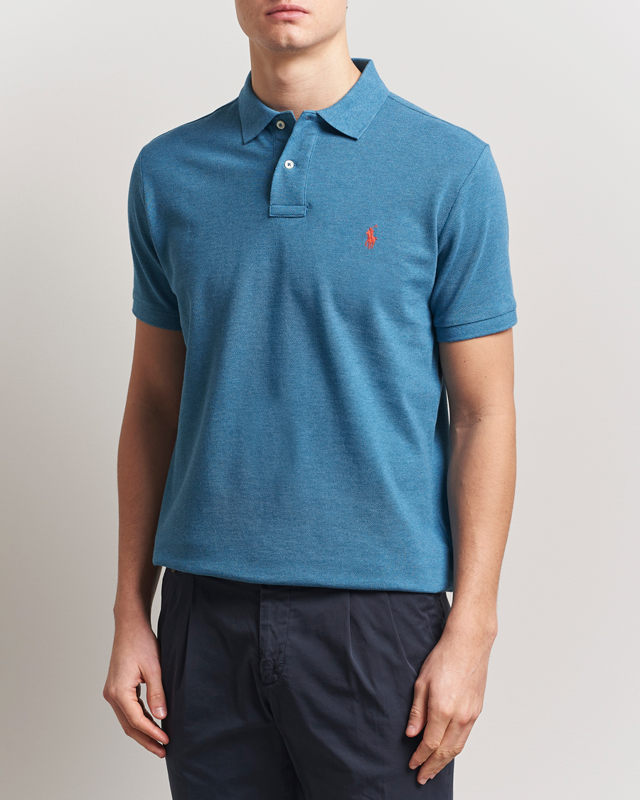 Heren | Polo's | Polo Ralph Lauren | Custom Slim Fit Polo Marine Heather