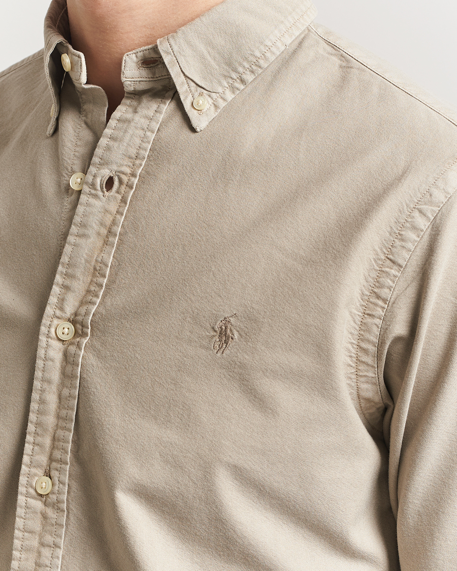 Heren | Overhemden | Polo Ralph Lauren | Custom Fit Dyed Oxford Shirt Olive