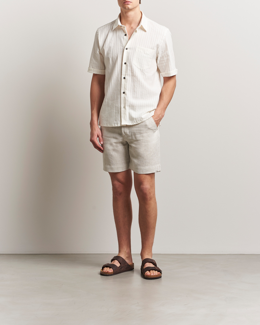 Heren | Korte broek | Peregrine | Grange Linen Shorts Natural