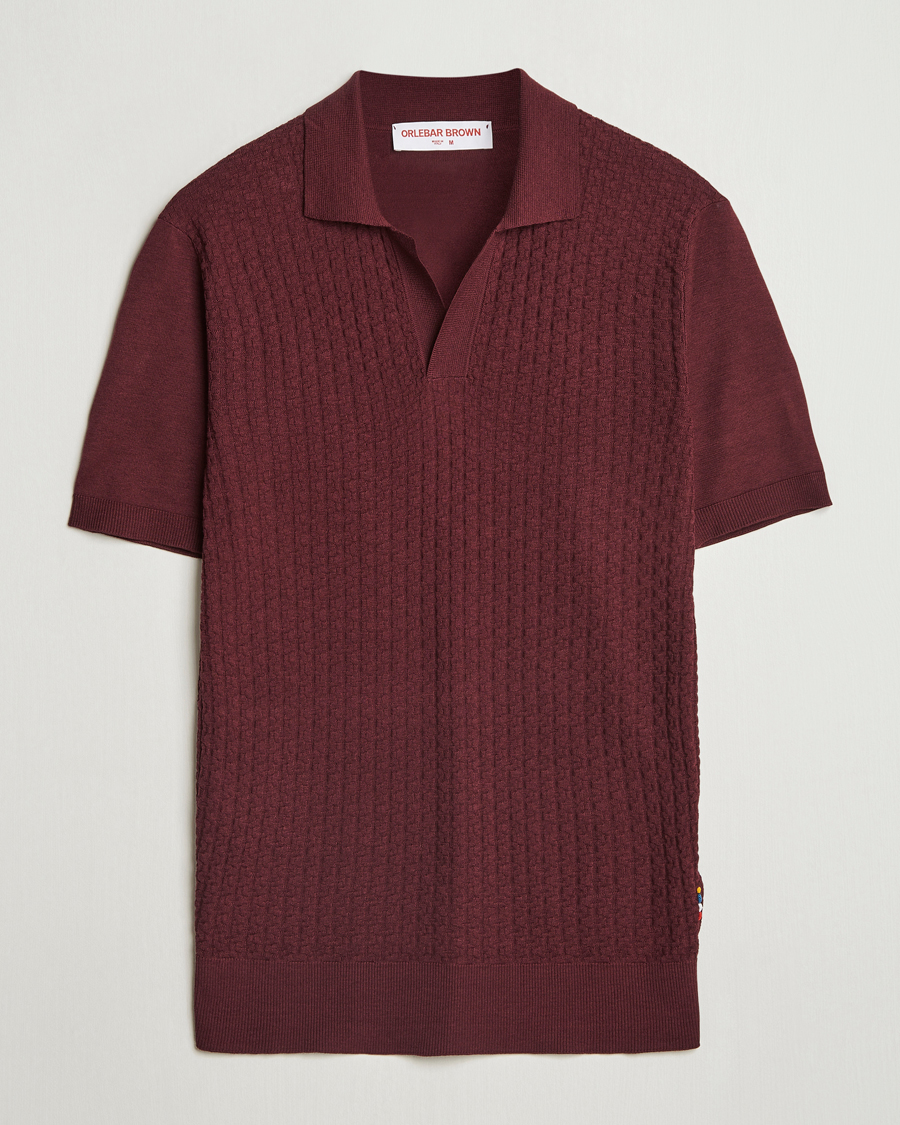 Heren | Polo's | Orlebar Brown | Horton Maybrook Cotton/Silk Polo Damson