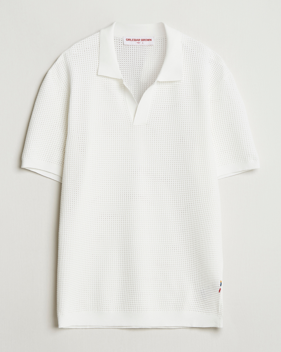 Heren | Polo's | Orlebar Brown | Roddy Mesh Polo White