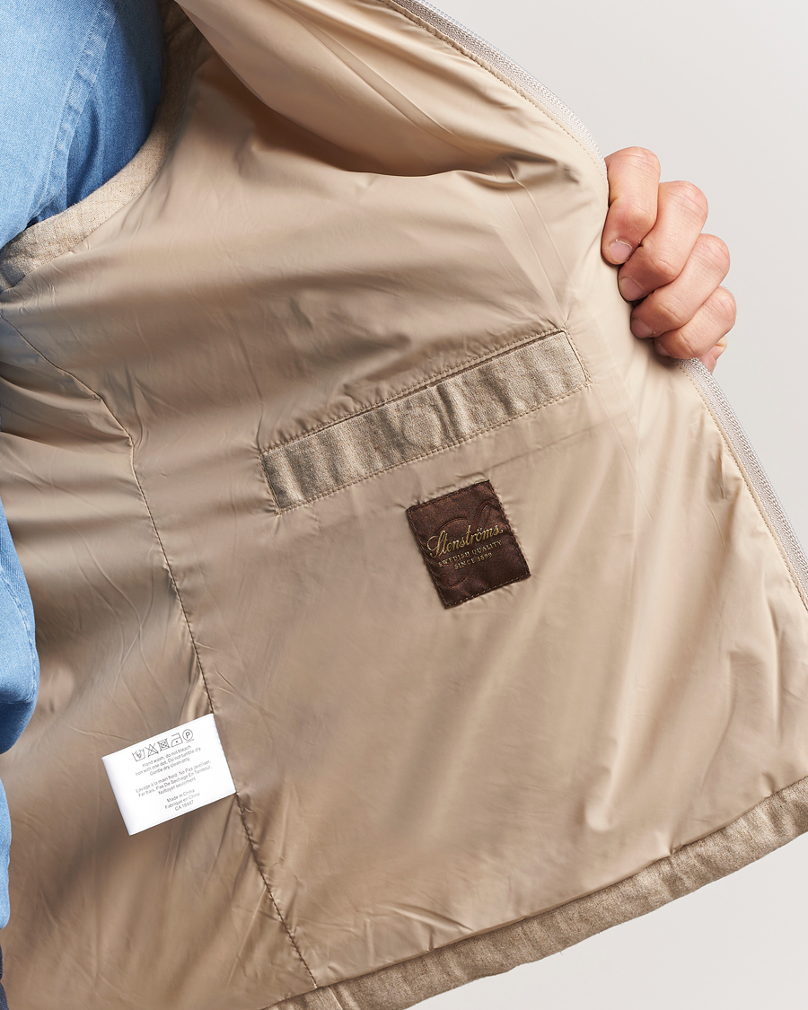 Heren | Gilets | Stenströms | Linen/Alcantar Vest Beige