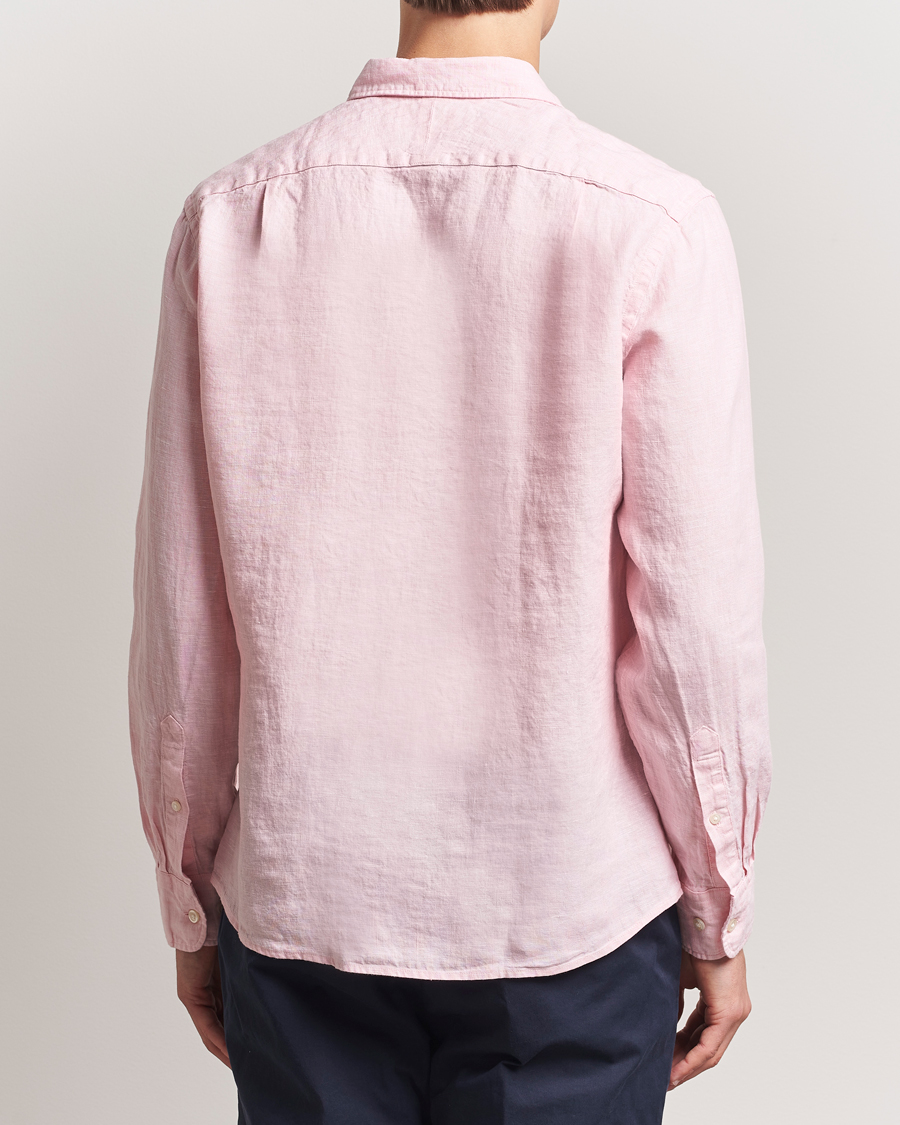 Heren | Overhemden | Charles Tyrwhitt | Pure Linen Slim Fit Shirt Pink